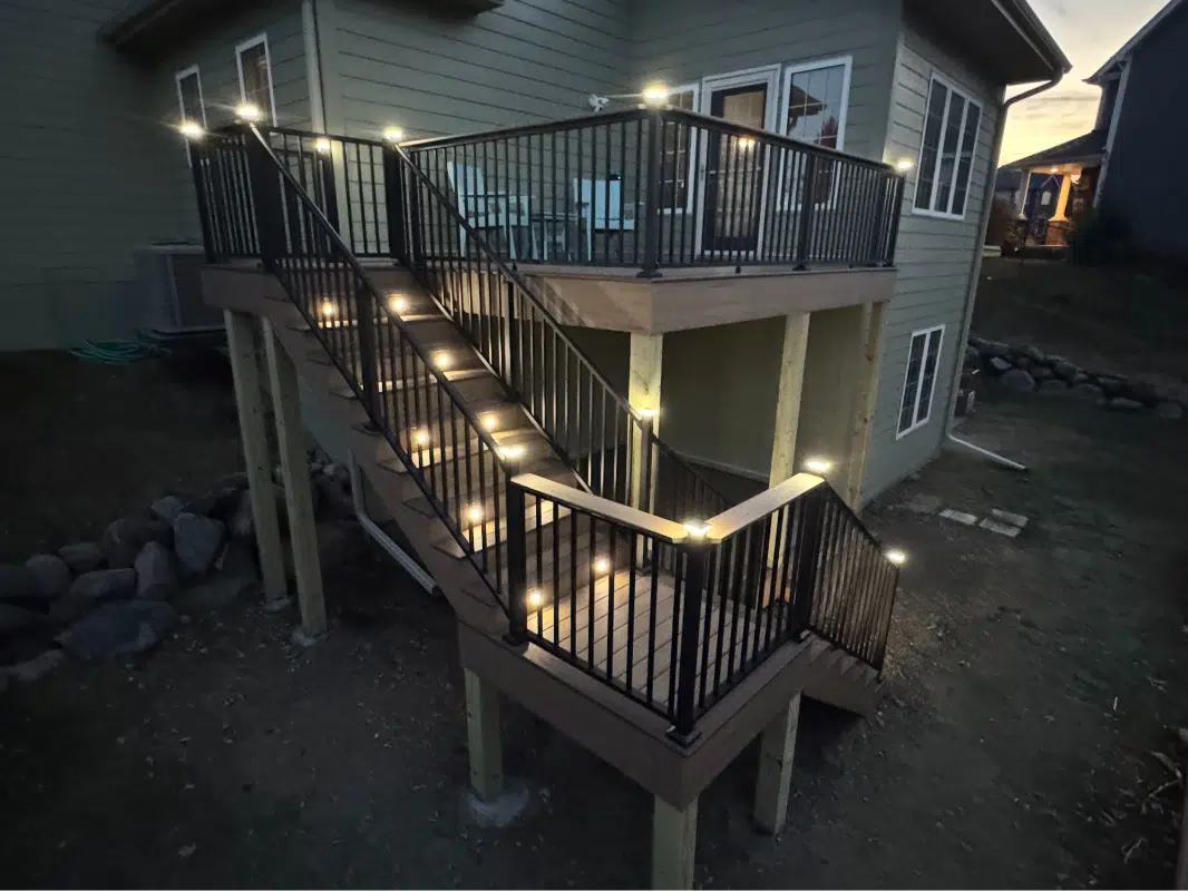 Antique Leather Two-Tier Deck