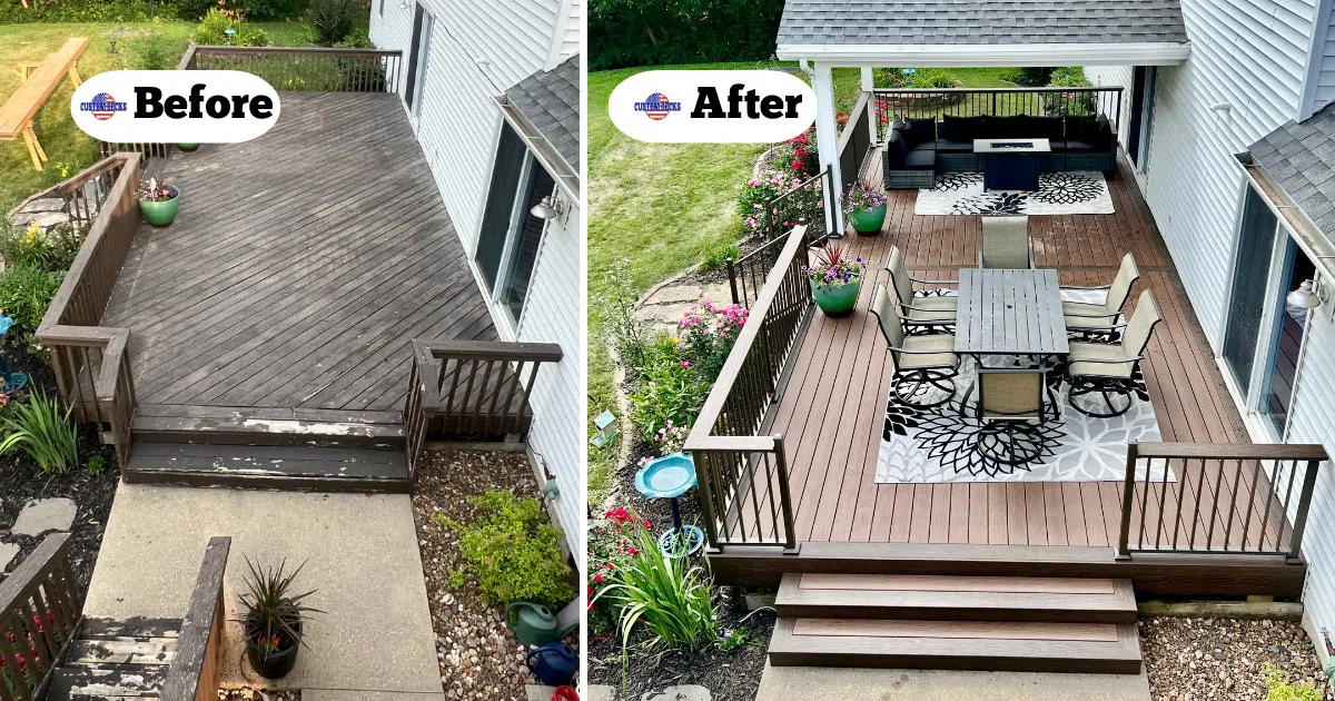 Covered in Comfort Before and After