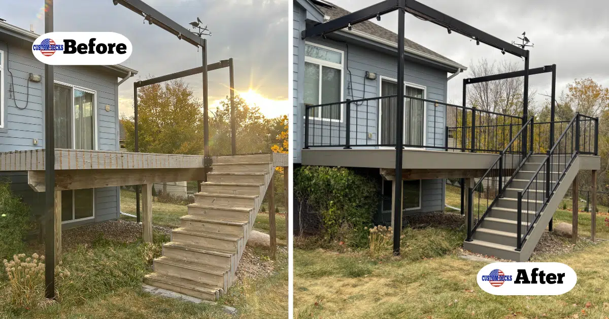 Streamlined with VertiCable before and after