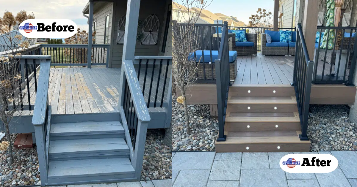 The Nautical Star Inlay | Custom Decks IA – Decorative Deck Design in Iowa